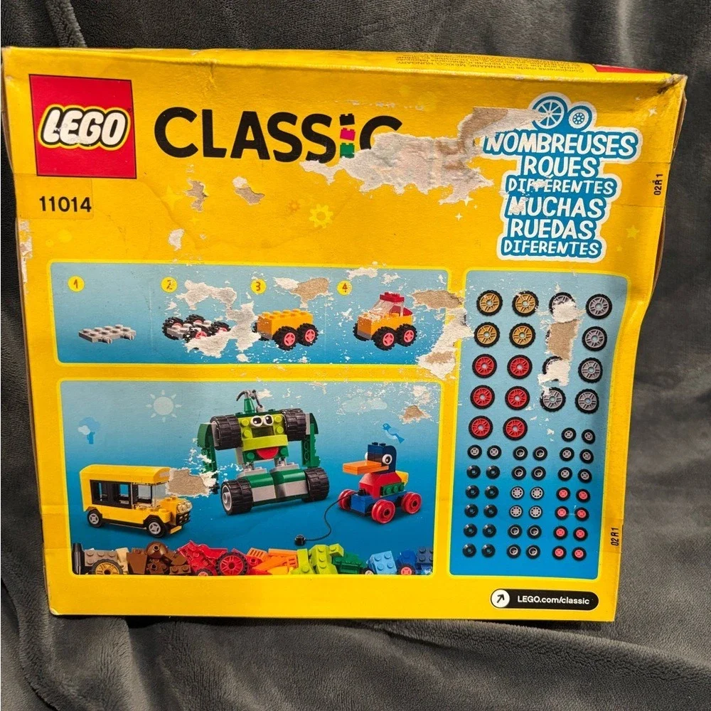 LEGO Classic Bricks and Wheels 11014 Building Kit, 653 pieces.